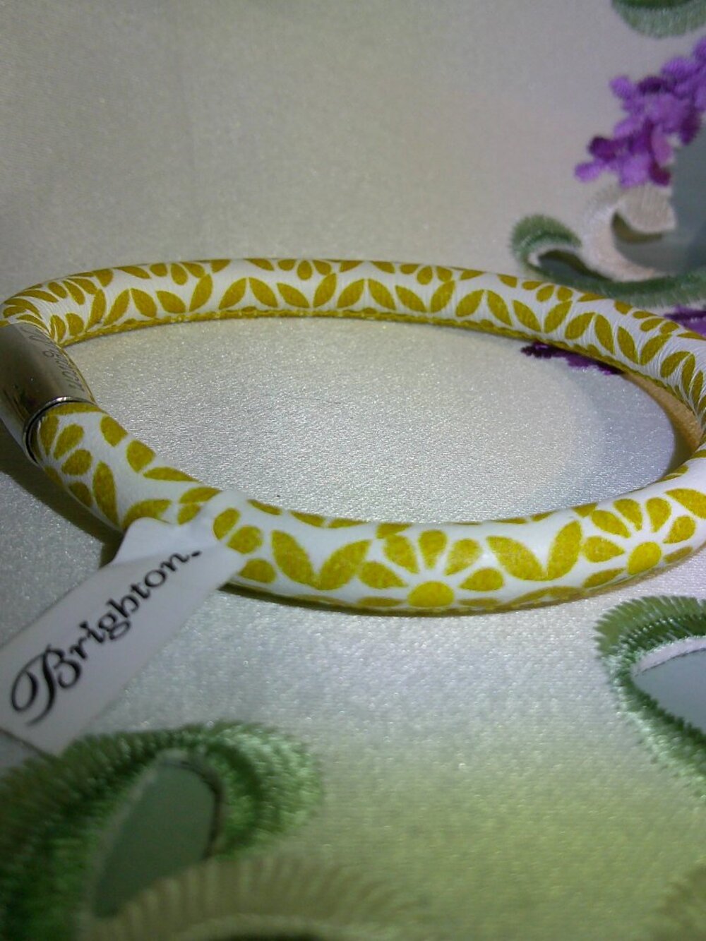 NWT Brighton Woodstock Leather Bracelet ~ Twiggy Marigold ~ Sz M L